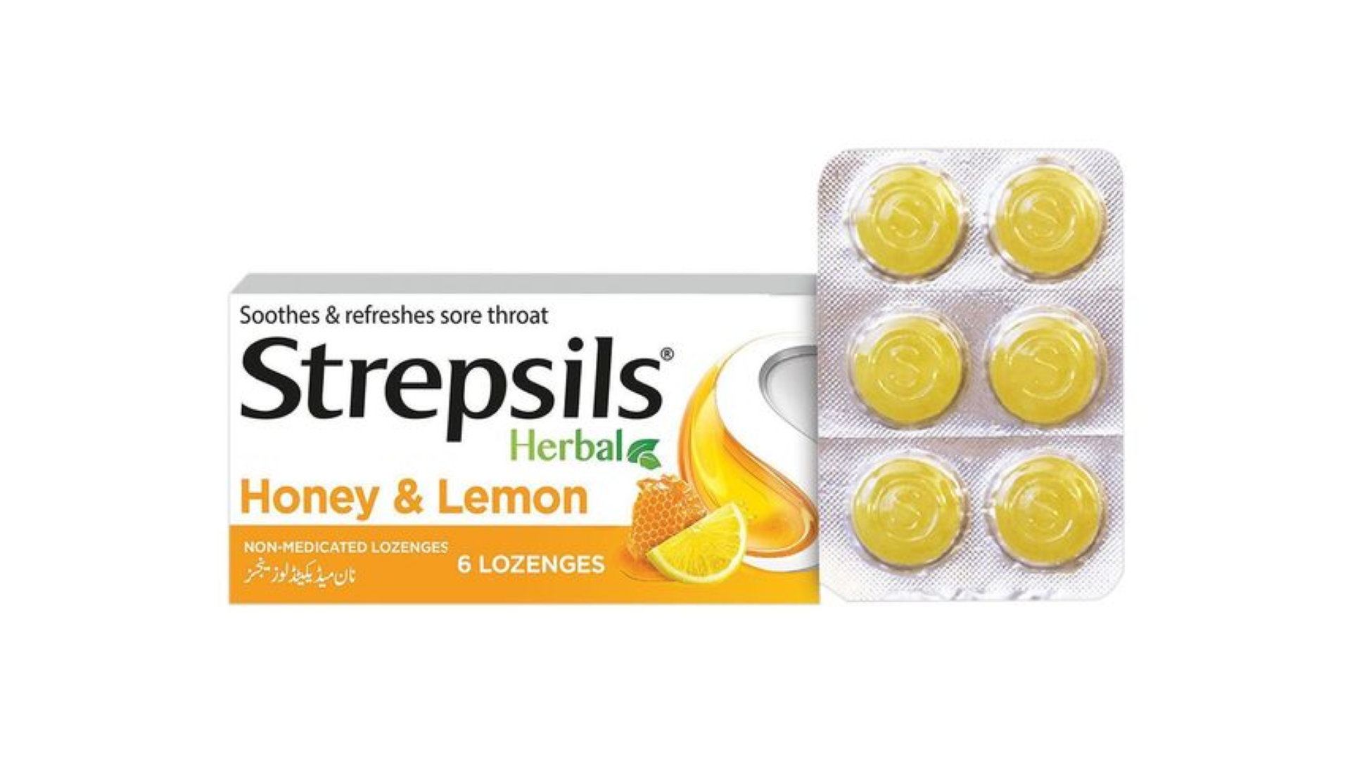 STREPSILS HONEY & LEMON LOZENGES 6'S